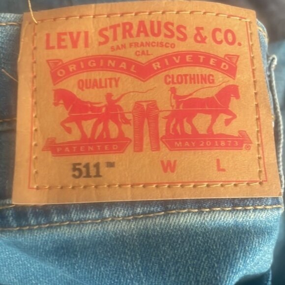 Levi’s 511 56 Men’s Slim Stretch Cutoff Jean Shorts Size 56 - Picture 4 of 8